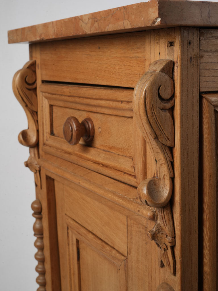 Historic turned column cabinet