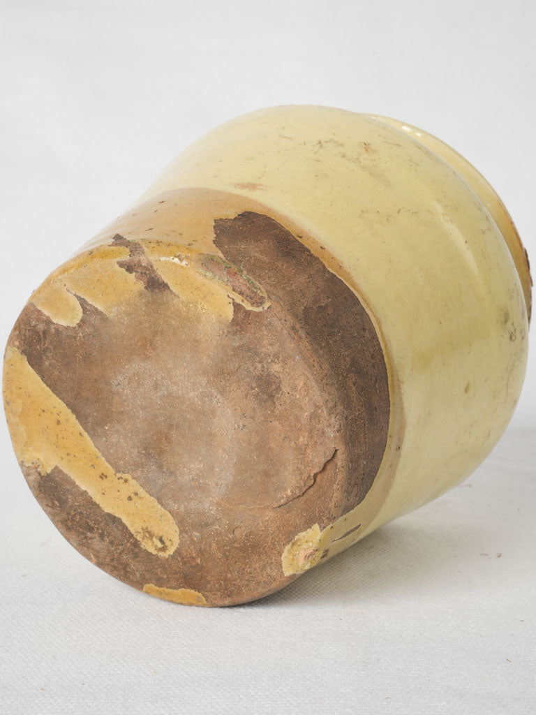 Timeless antique yellow Provence crock