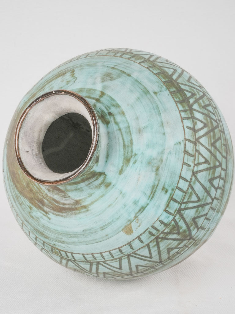 A Maunier signature 1950s pottery vase