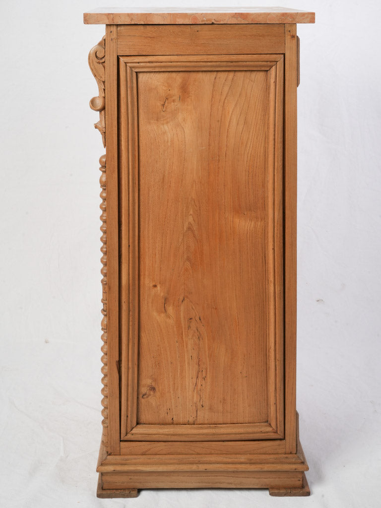 Antique honey-toned oak cabinet