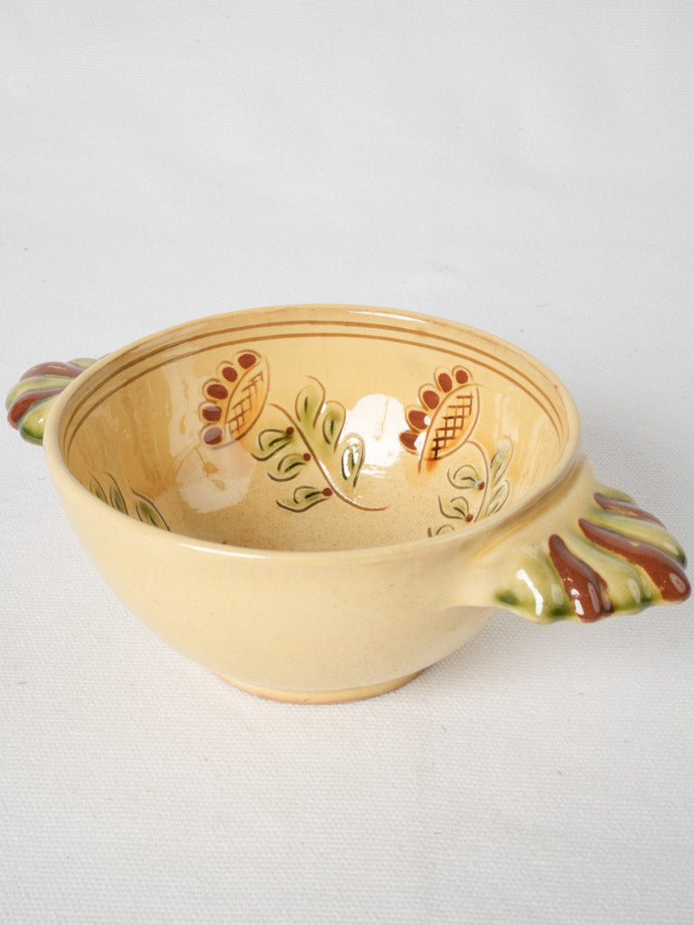 Artisanal floral design bowl