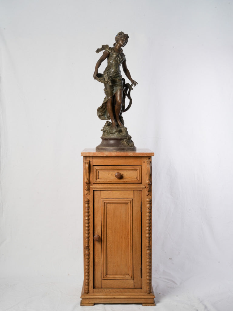 French carved bedside cabinet