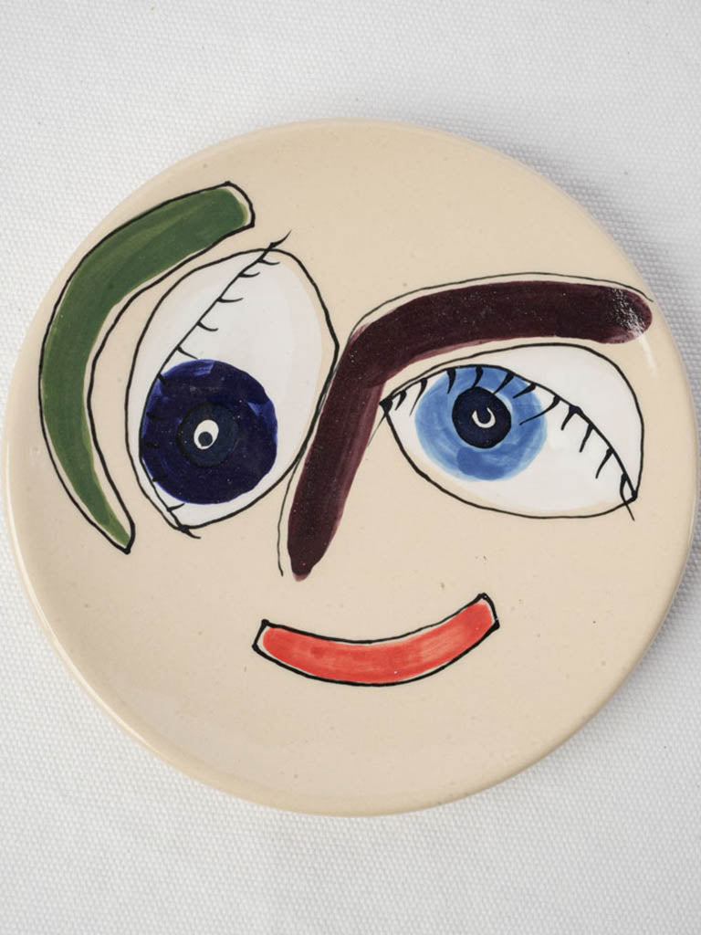 Contemporary playful ceramic plate