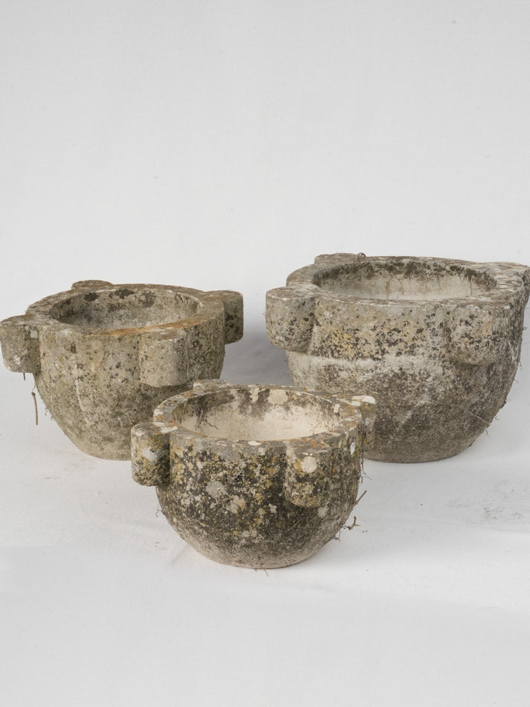 Durable, Aged Hard Stone Mortars