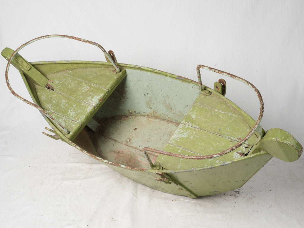 Original 1950s playground swing bench