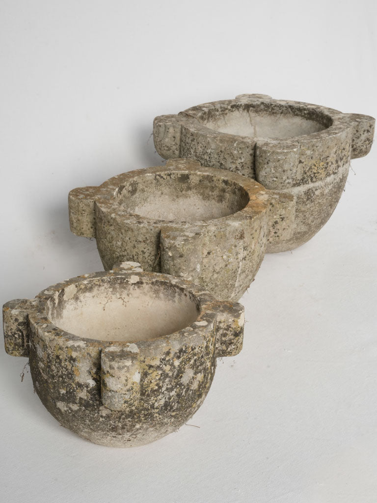 Sturdy, Charming Antique Stone Mortars