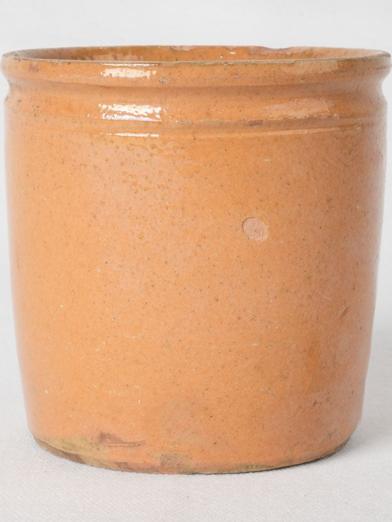 Rustic orange Provençal flower vase