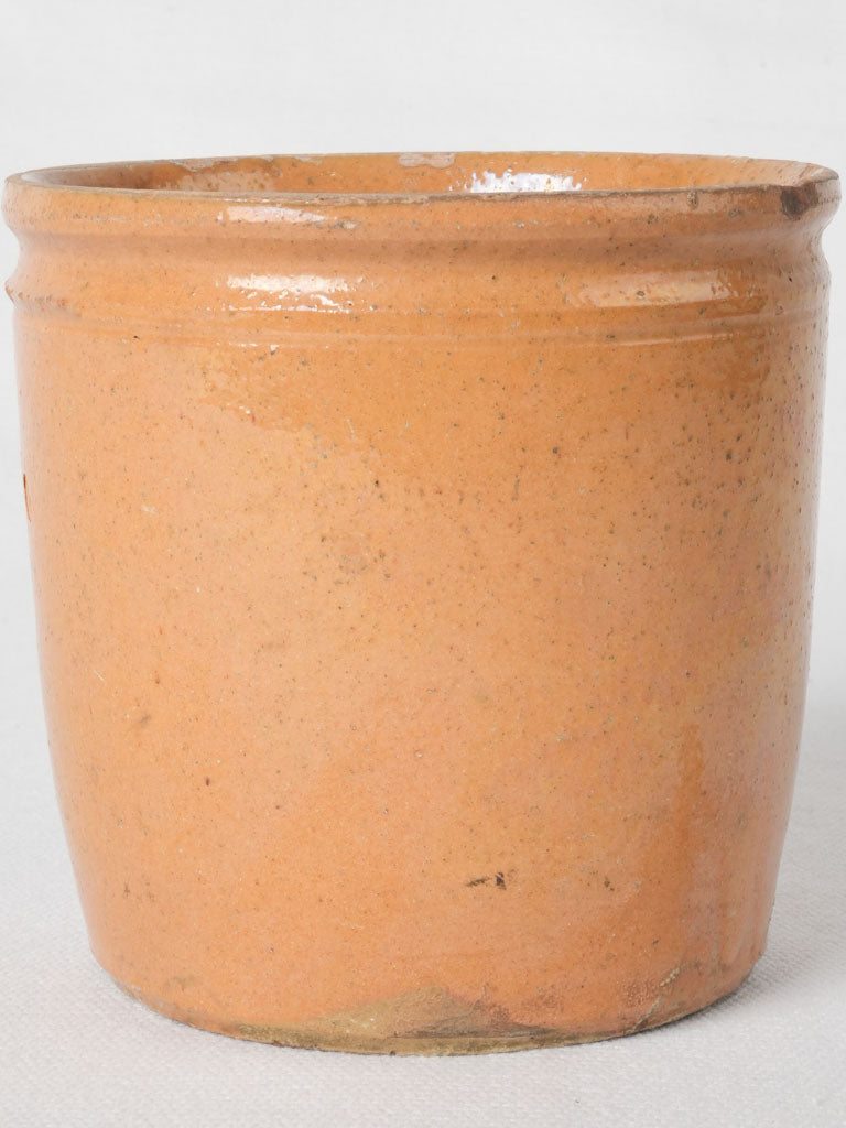 Vintage French glazed terracotta pot