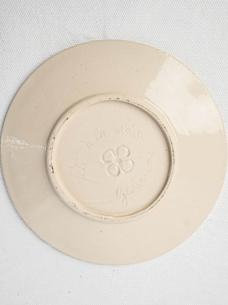 Artful catchall vibrant modern plate