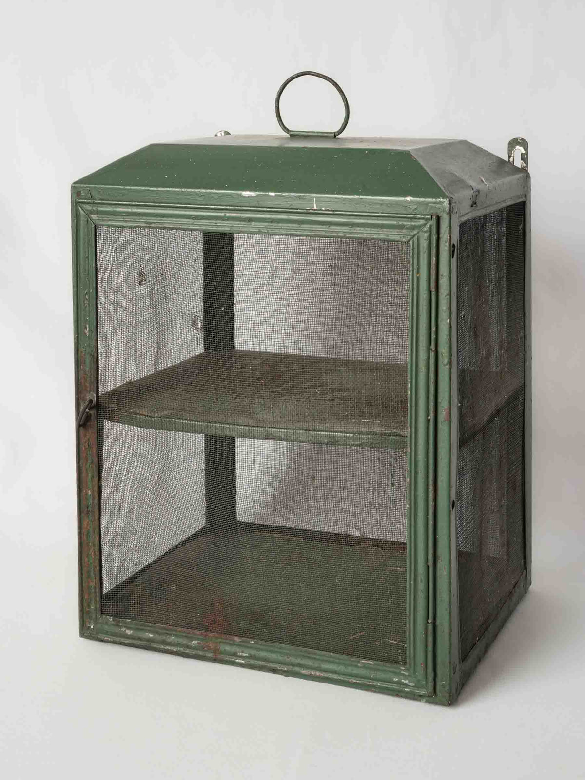 Antique French Garde-Manger / Food Safe w/ Green Patina