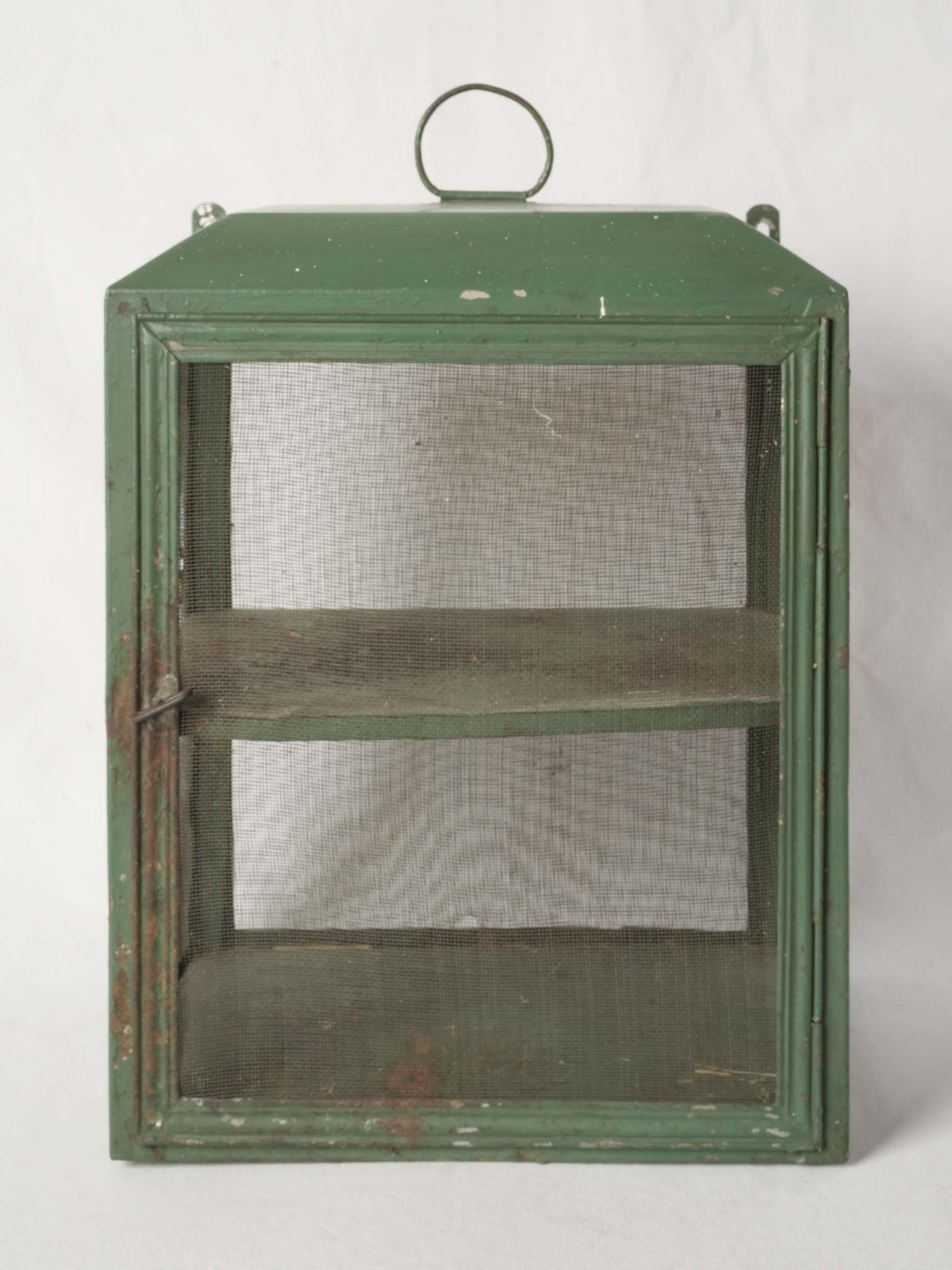 Antique French Garde-Manger / Food Safe w/ Green Patina