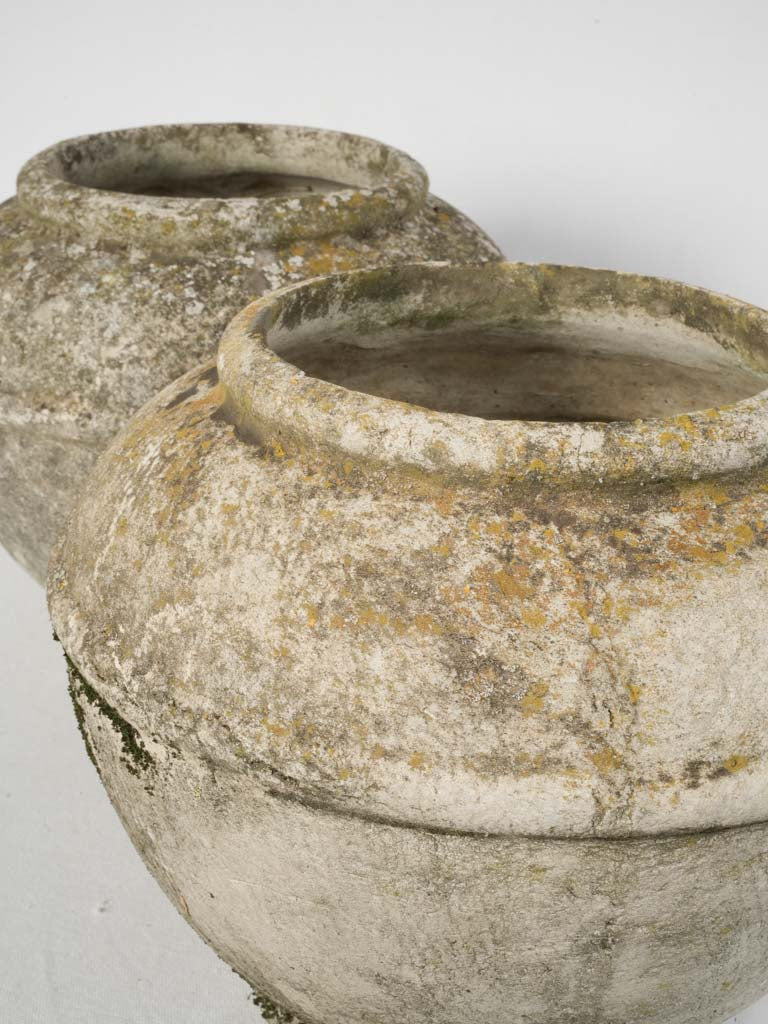 Textured Rustic Garden Planters Set
