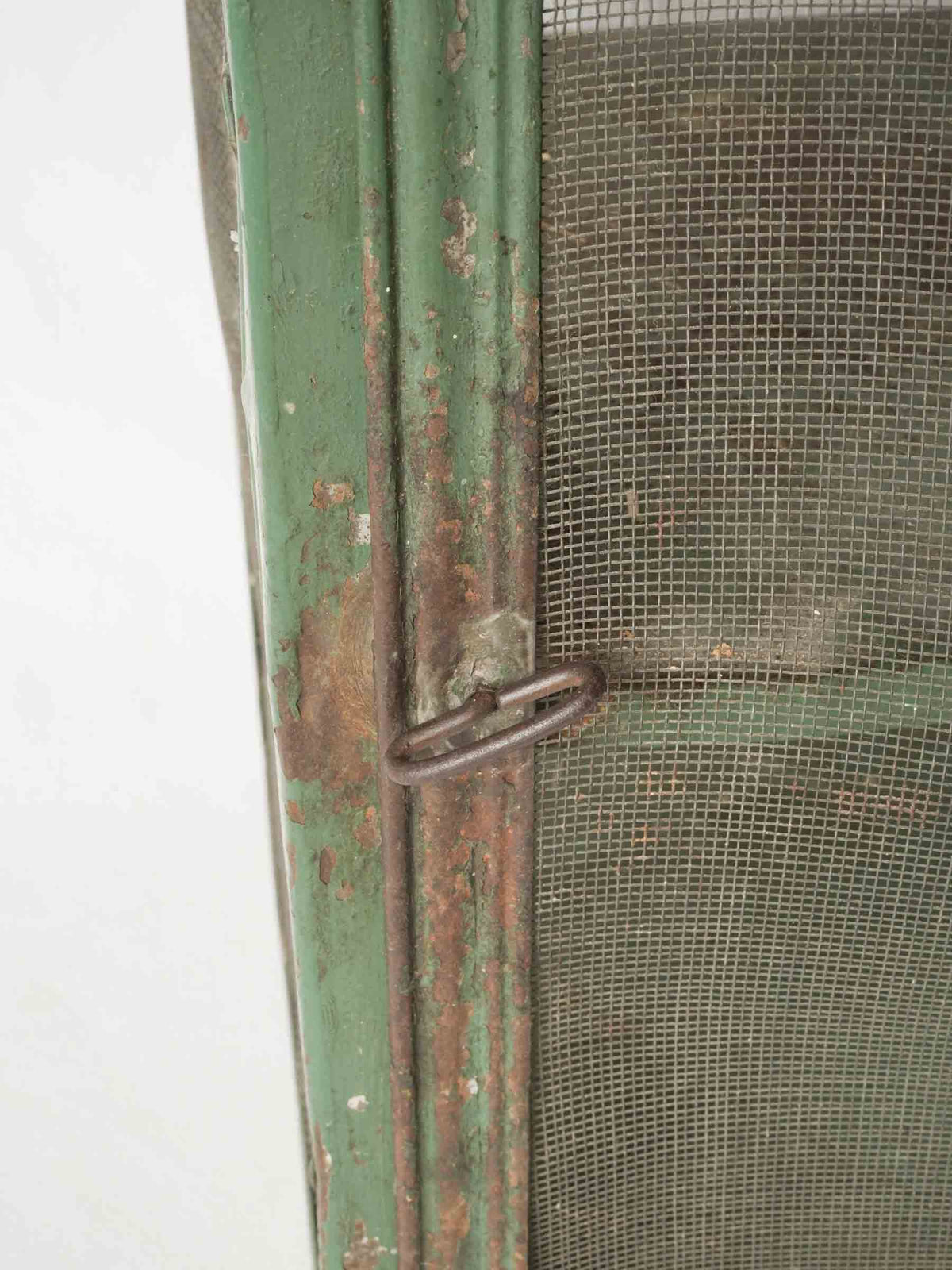 Antique French Garde-Manger / Food Safe w/ Green Patina