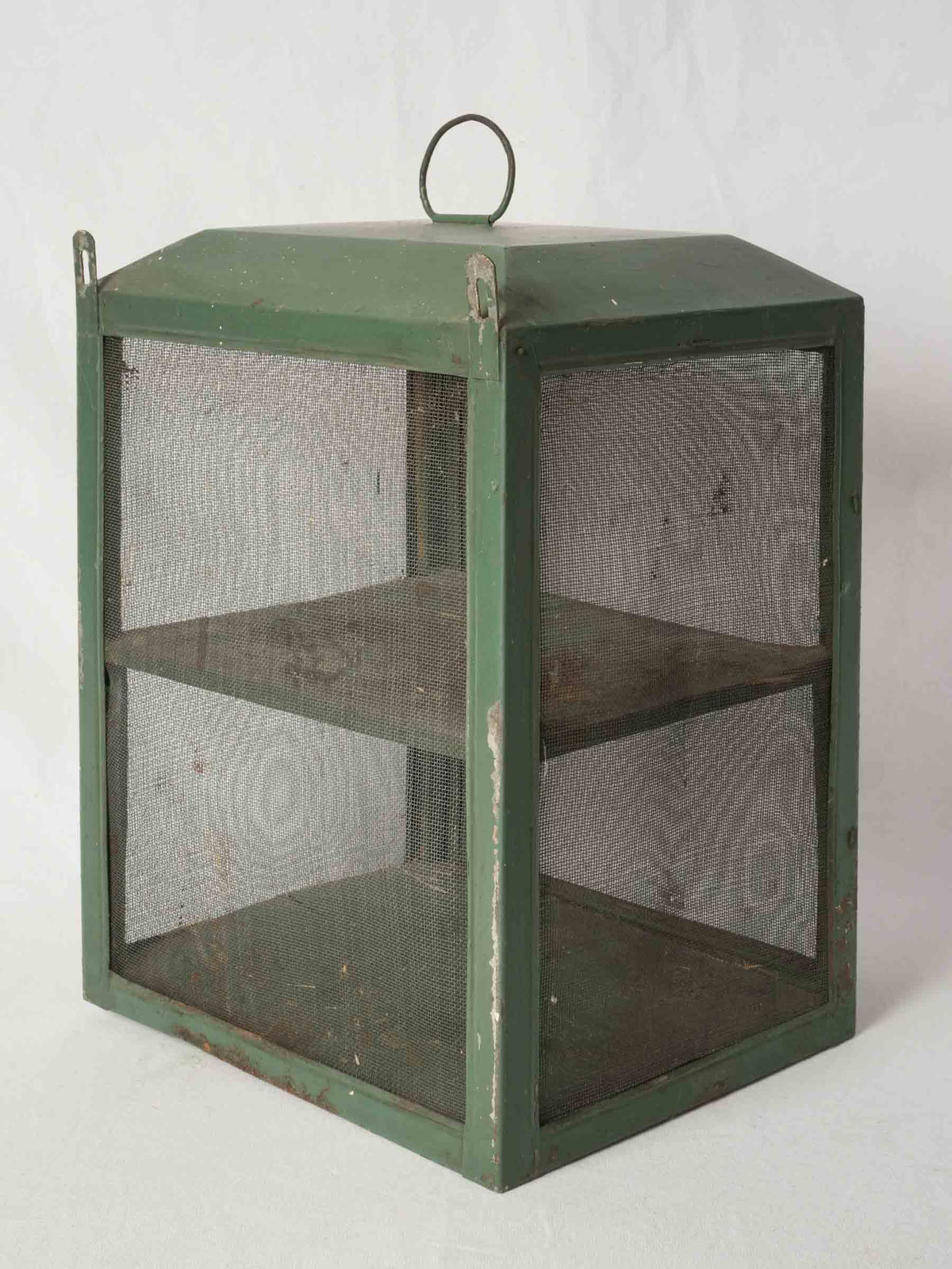 Antique French Garde-Manger / Food Safe w/ Green Patina