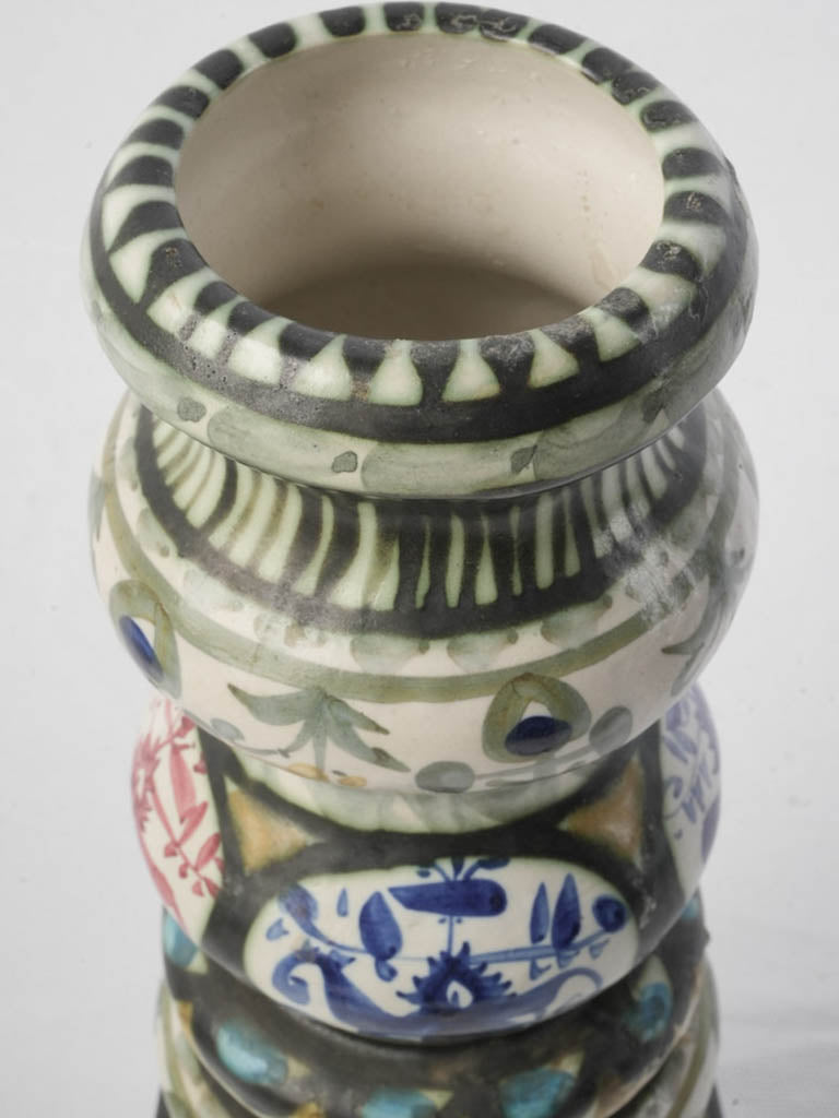 Soft-sheen decorative ceramic vase