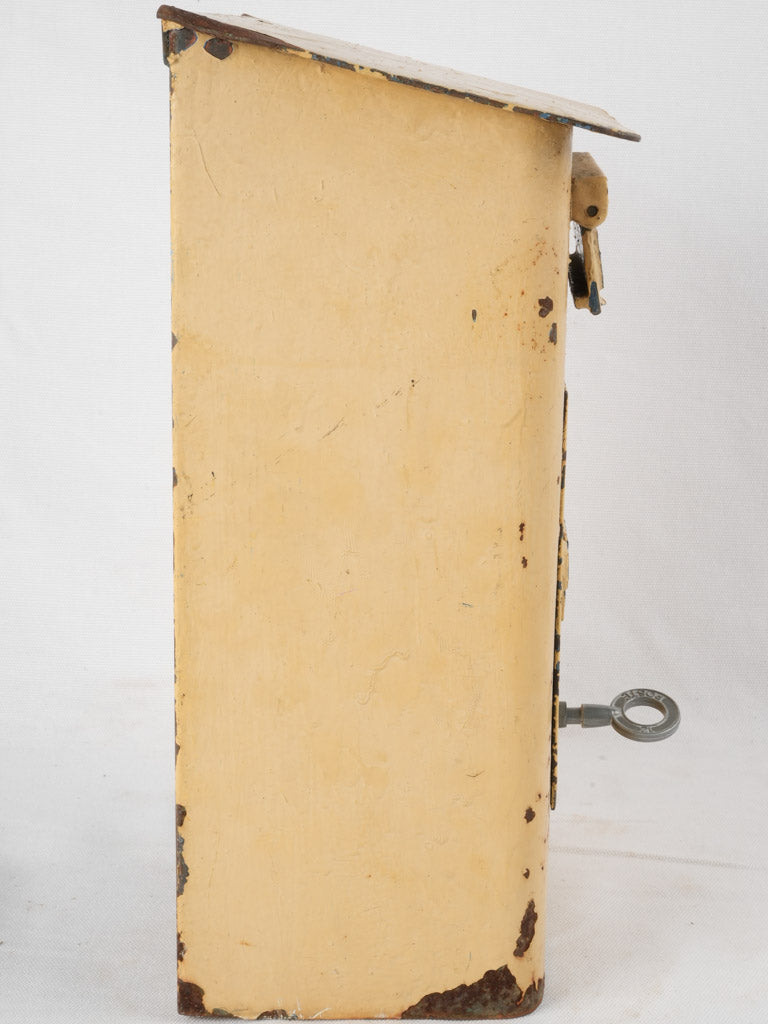 Antique French Postbox - Yellow 15"
