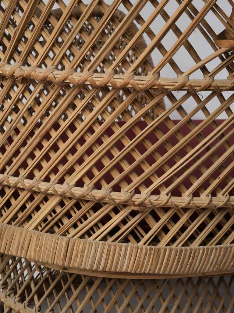 Timeless hand-crafted wicker settee