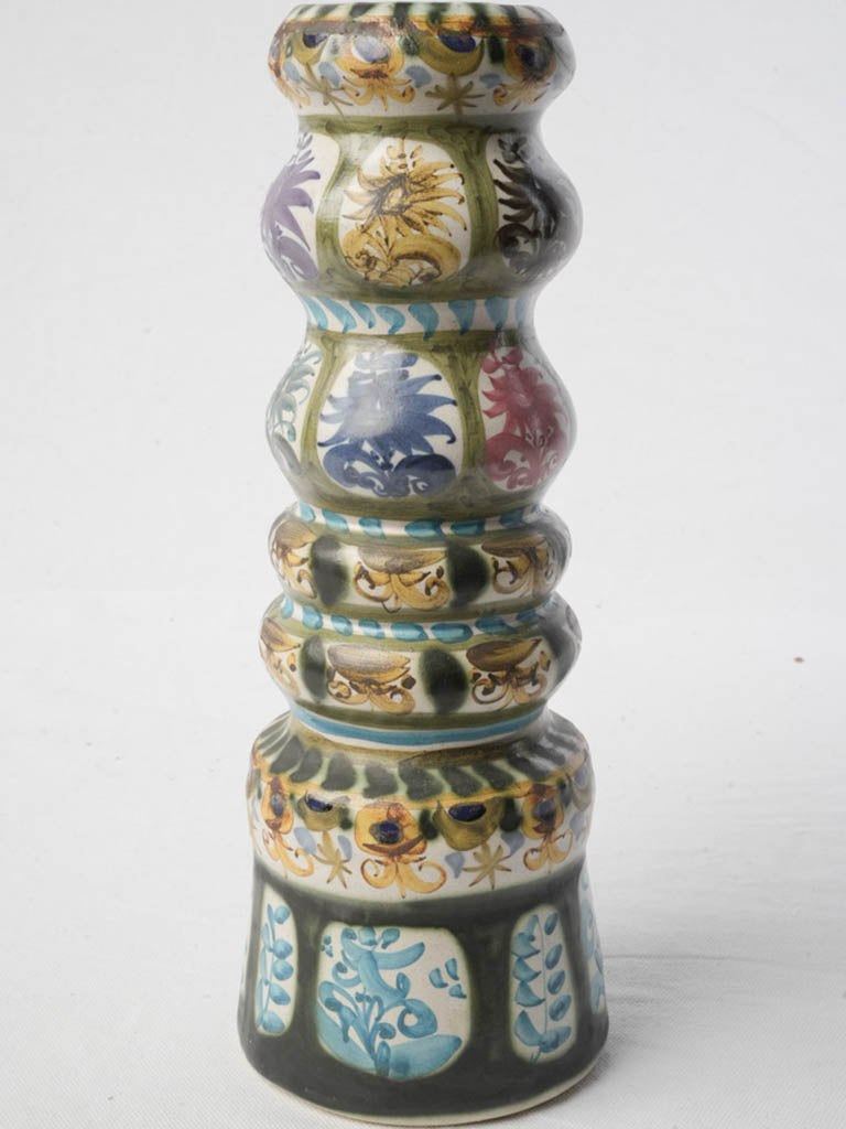 Colorful ceramic candlestick