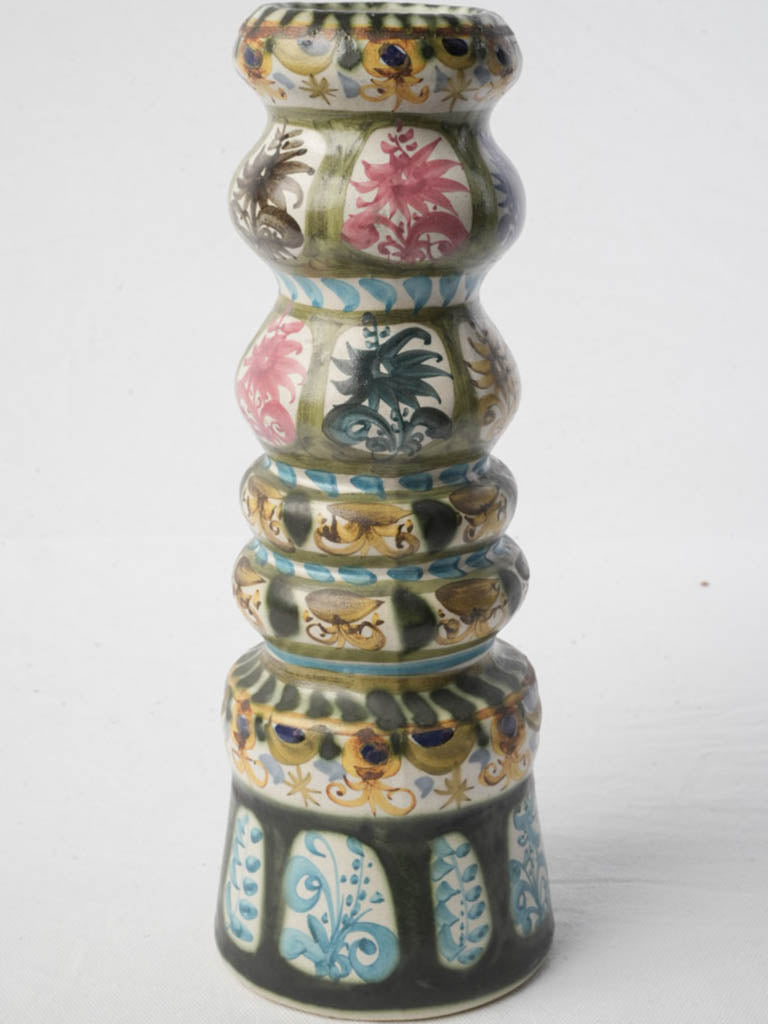 Glossy ceramic candlestick