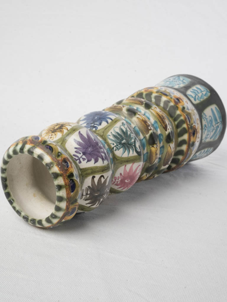 Decorative ceramic candlestick