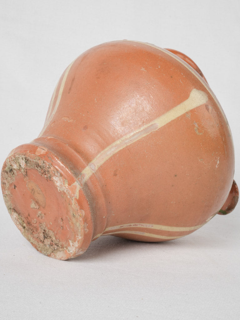 Yellow glazed vintage water pitcher