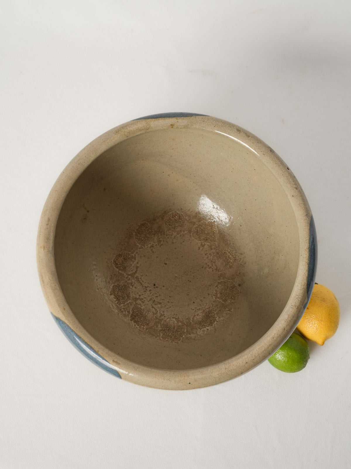 Large Handmade Vintage Japanese Ceramic Serving Bowl 13"