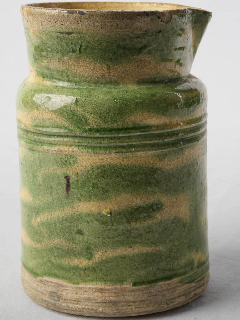 Rustic marbled-glaze teapot