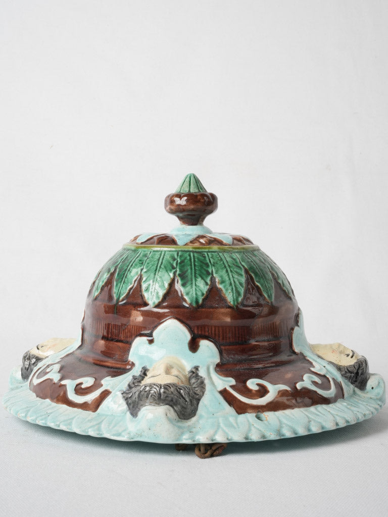 Delightful French glazed hanging jardiniere