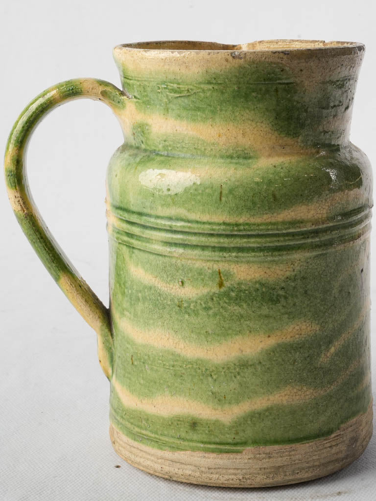 Colorful jaspé pottery accent