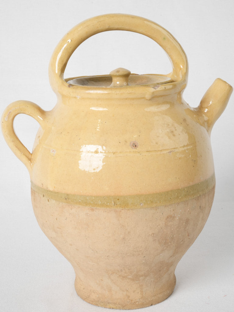 Weathered Provençal pottery vessel