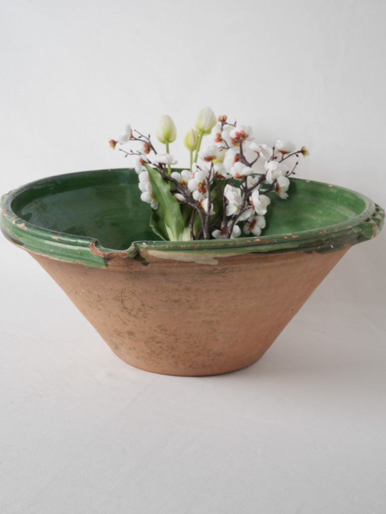 Provençal multifunctional large terracotta bowl