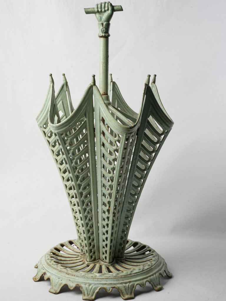 Intricate openwork panels umbrella stand