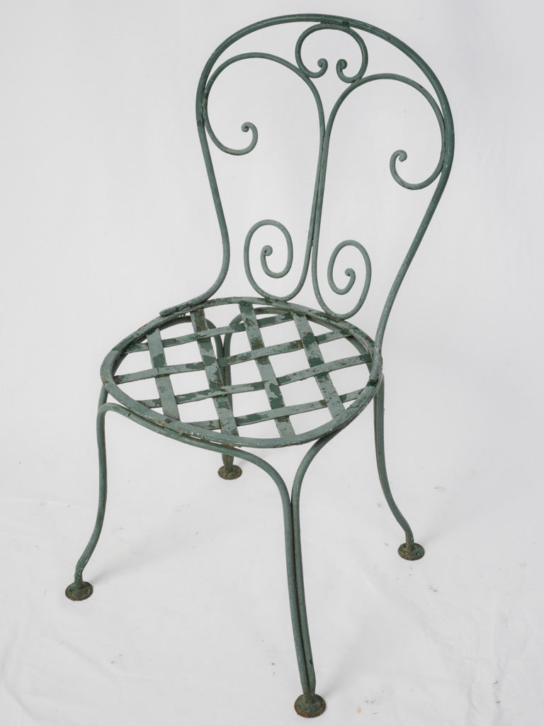 Antique French butterfly backrest chair