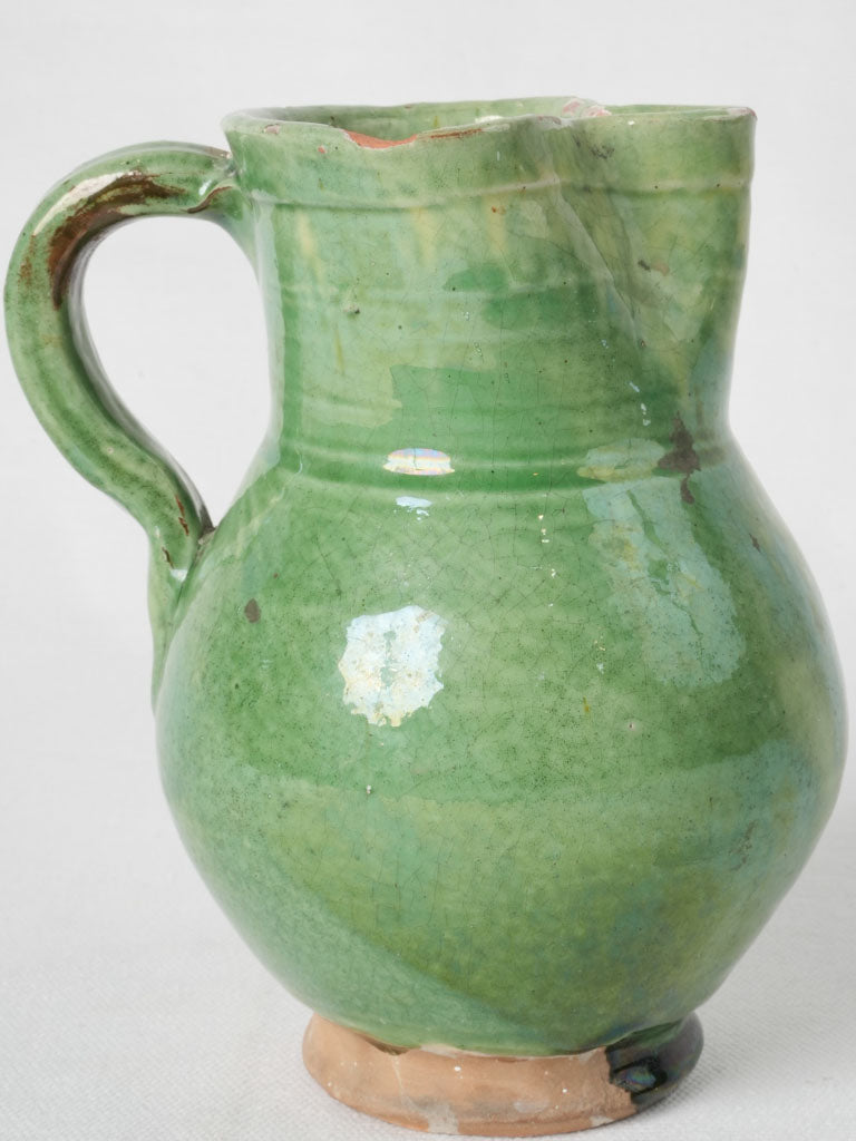 Delightful century-old terracotta jug