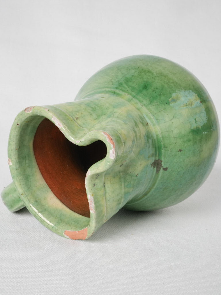 Lovely green Provencal water jug