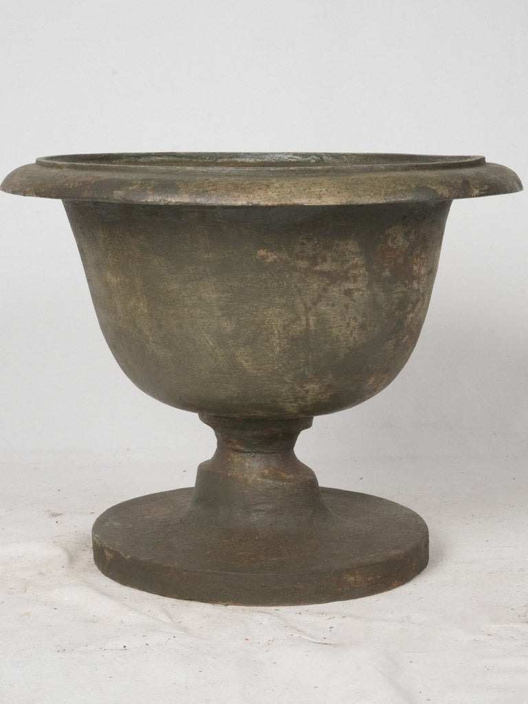 Vintage grey patina planter