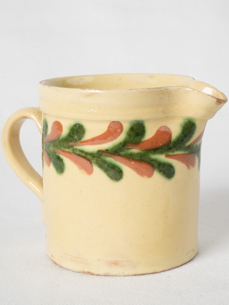 Vintage terracotta milk pitcher