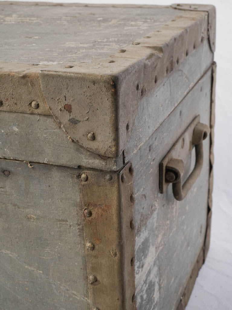 Rustic softwood interior storage chest