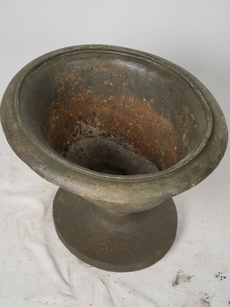 Classic flared rim garden urn