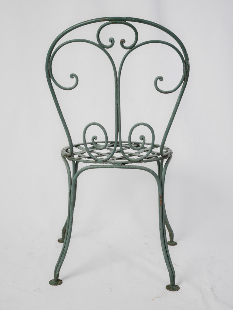 Elegant French courtyard garden chair