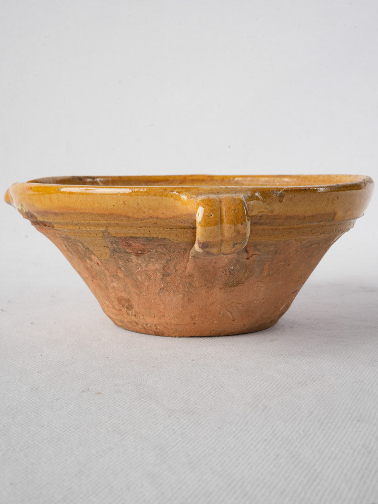 Glossy, unglazed tian accent piece