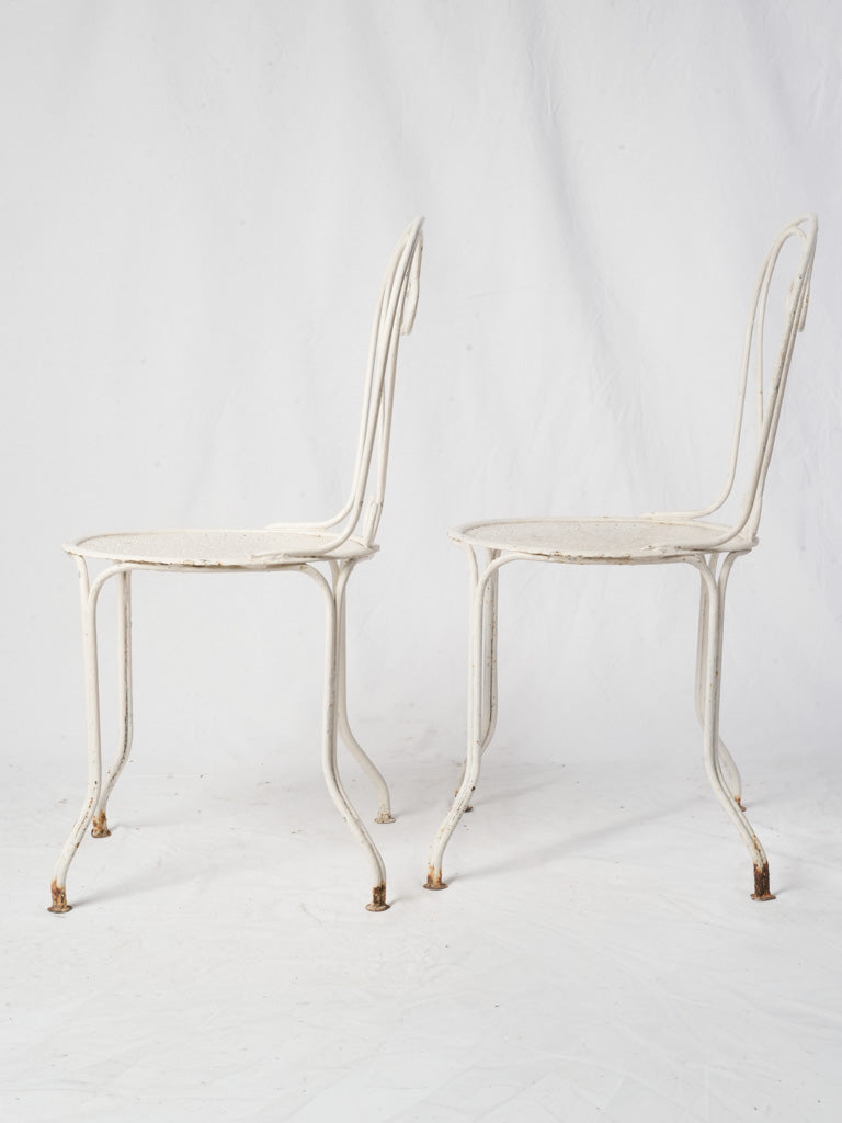 Antique white outdoor seating