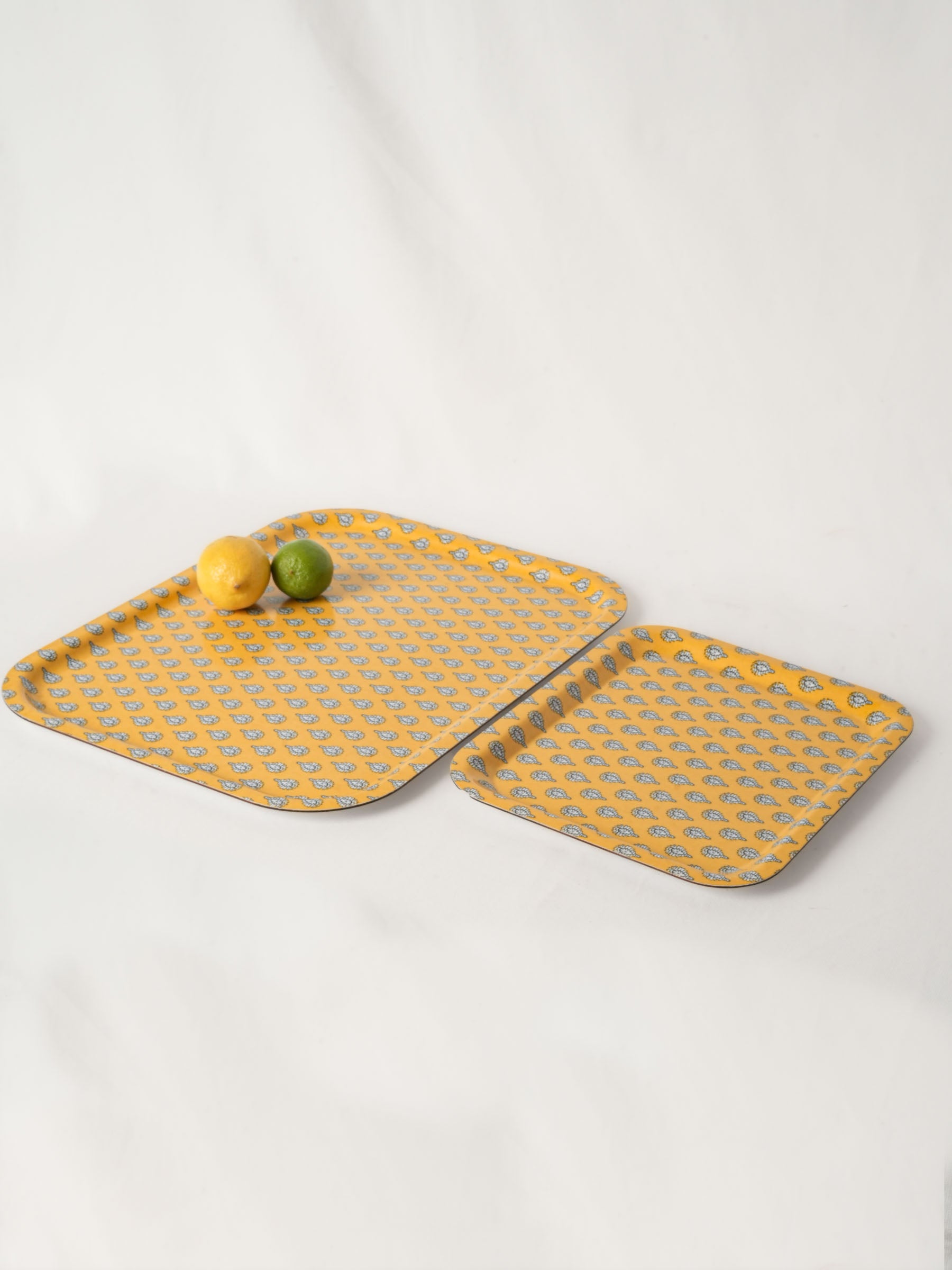 Pair of Vintage Olivades Melamine Trays Les Indiennes Provence