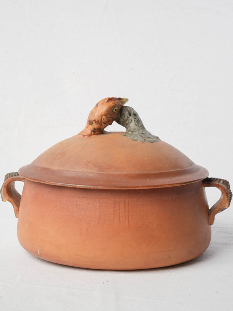 Hand-painted detailed serving vessel