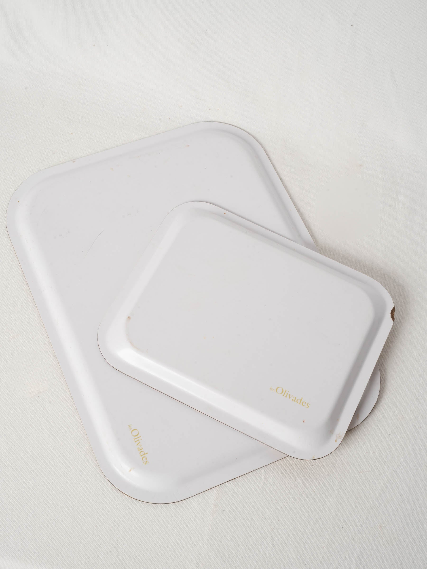 Pair of Vintage Olivades Melamine Trays Les Indiennes Provence