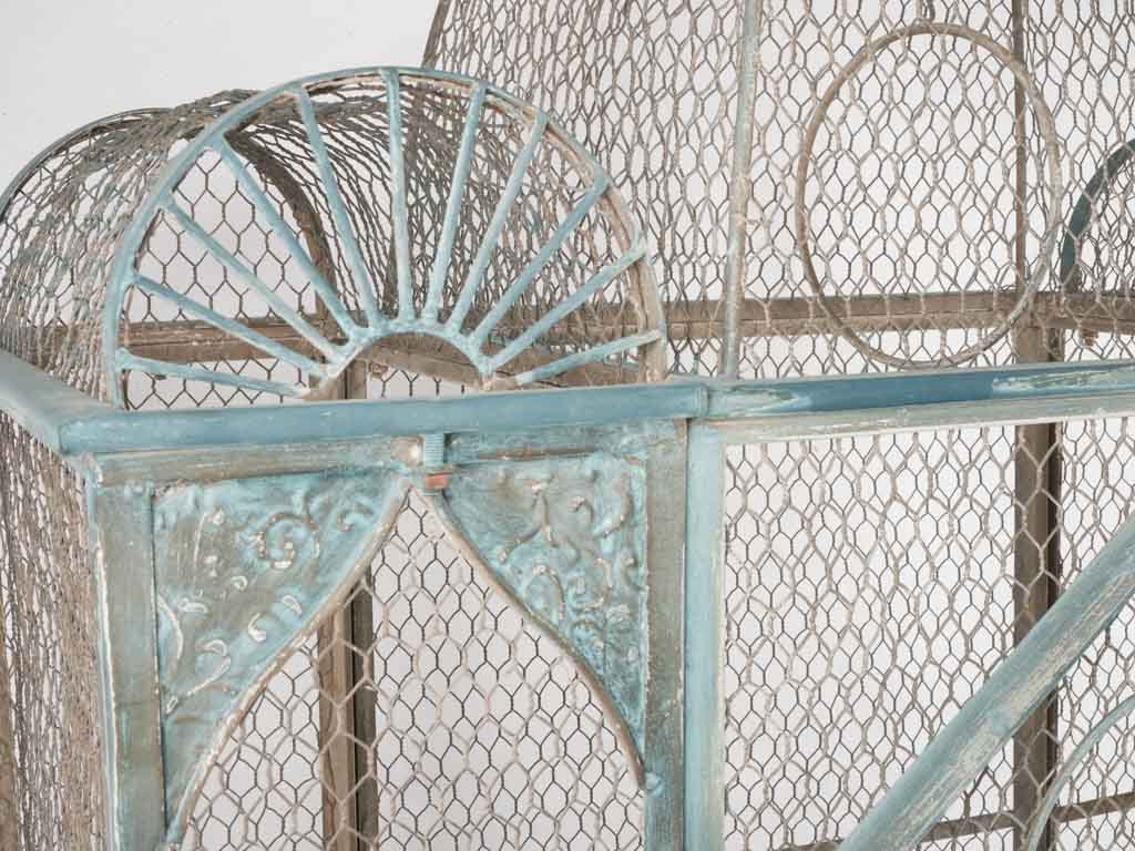 Huge Napoleon III antique French birdcage 59"