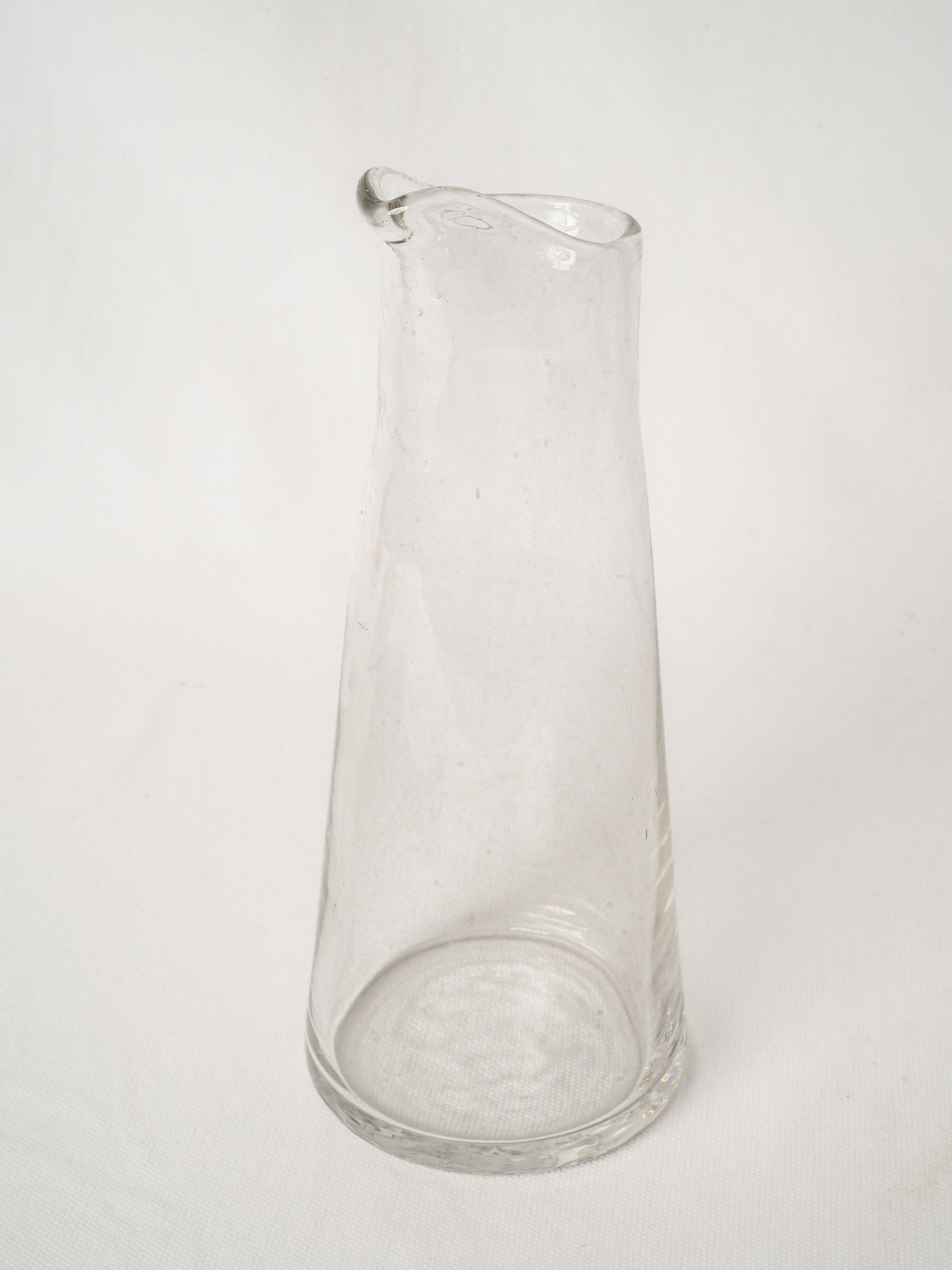 Vintage Blown Glass Carafe with Beak 10¼"