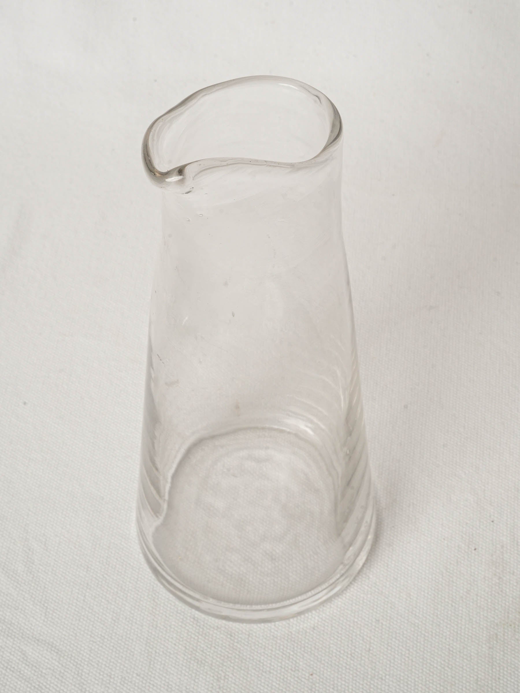 Vintage Blown Glass Carafe with Beak 10¼"