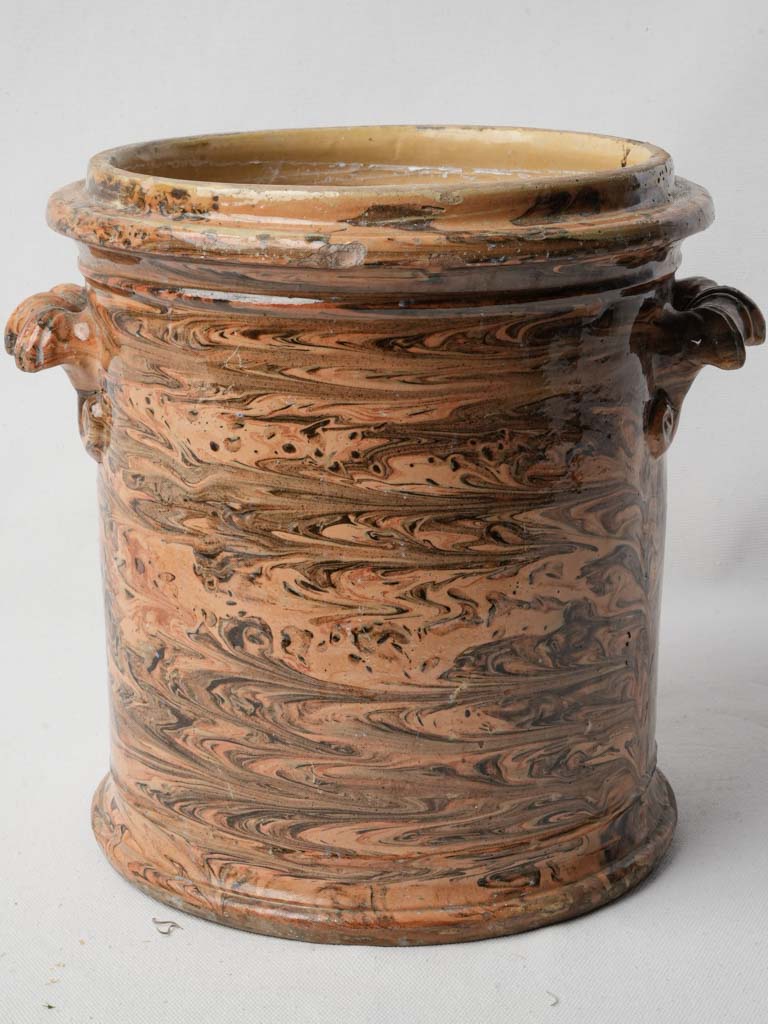 Vintage marbled glaze kitchen jar
