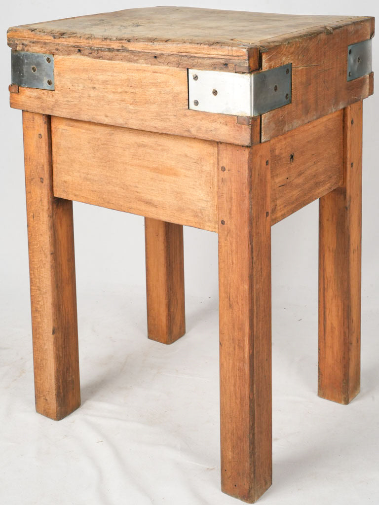 Small Vintage French Butcher's Block - 33¾"